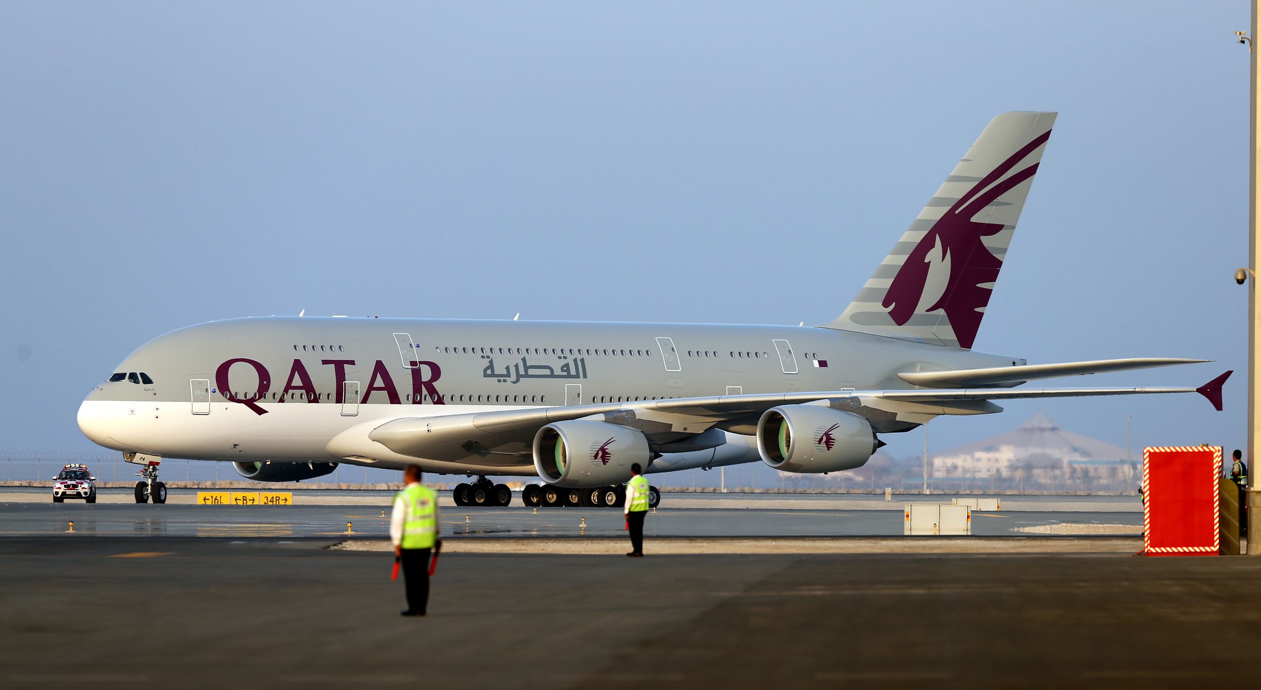 Qatar Airways Airbus A380 Getty