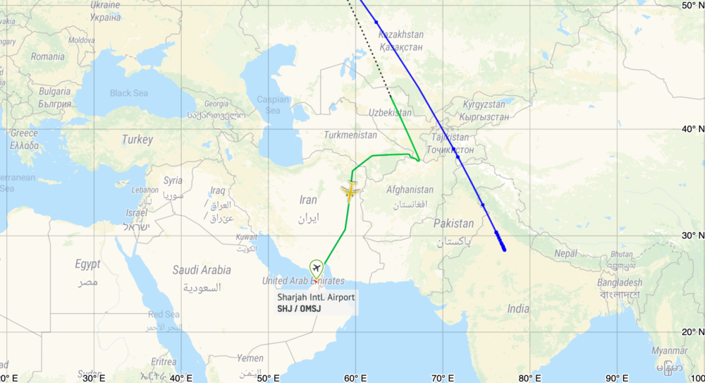Air India Map