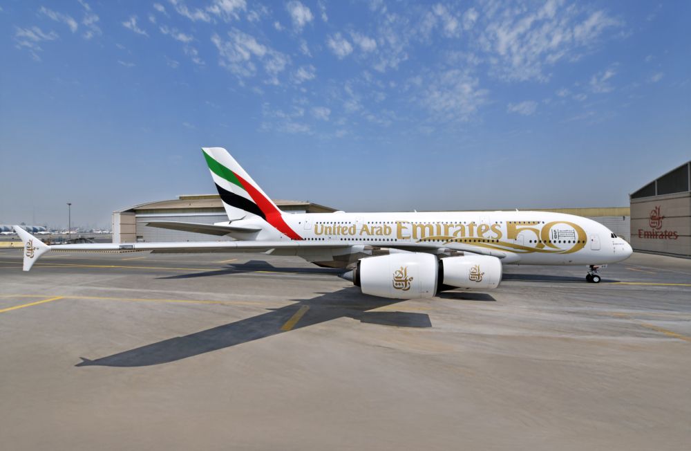 Emirates, Airbus A380, 50 years