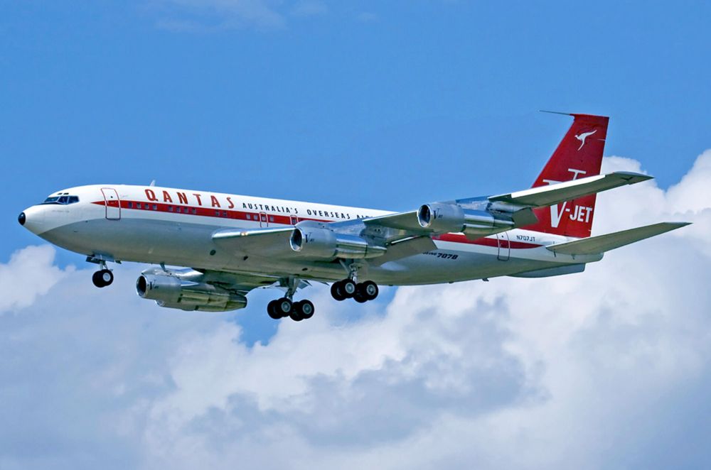 Qantas 707 formerly owned by actor John Travolta