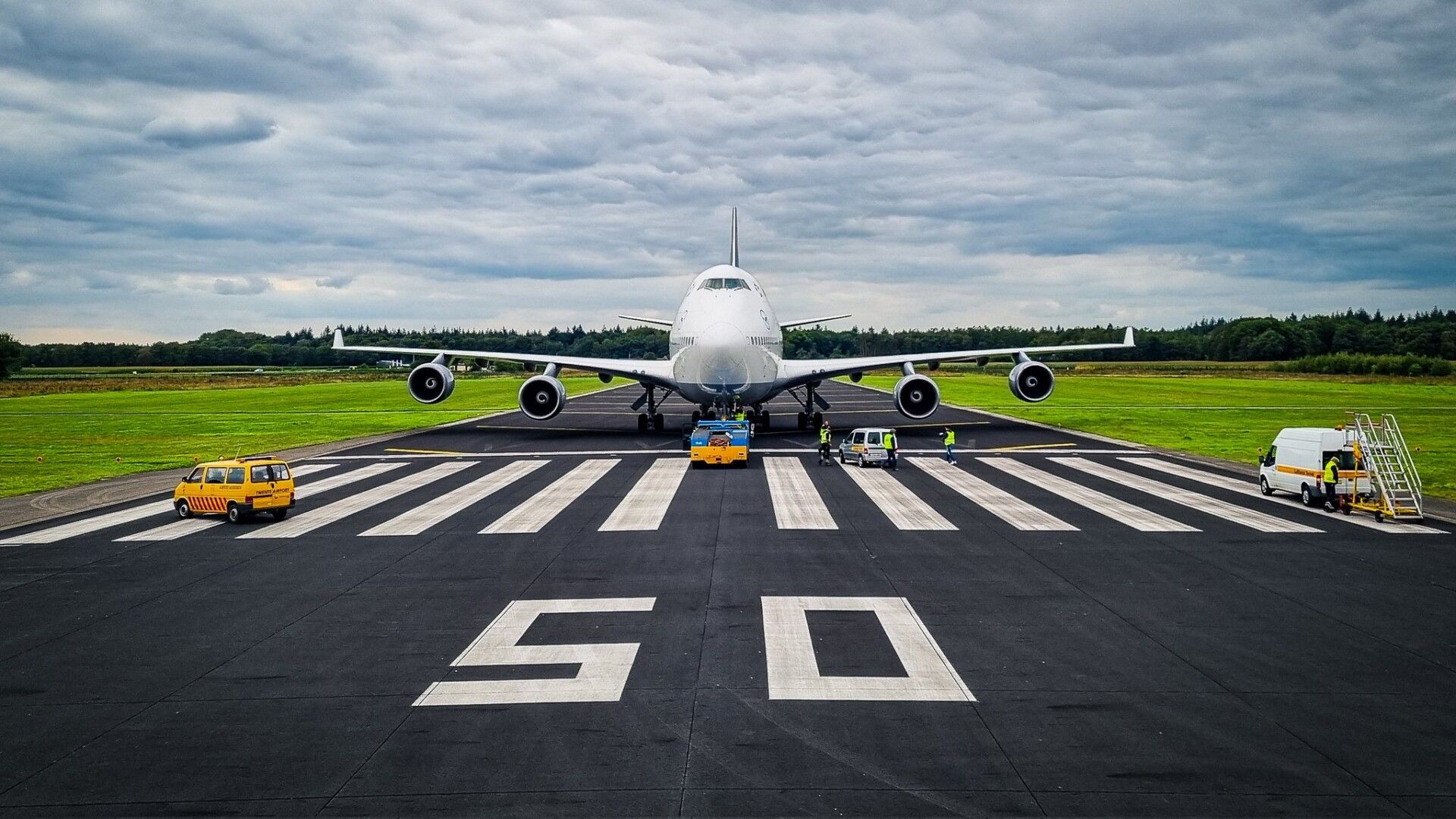 Lufthansa, Boeing 747, Twente Airport