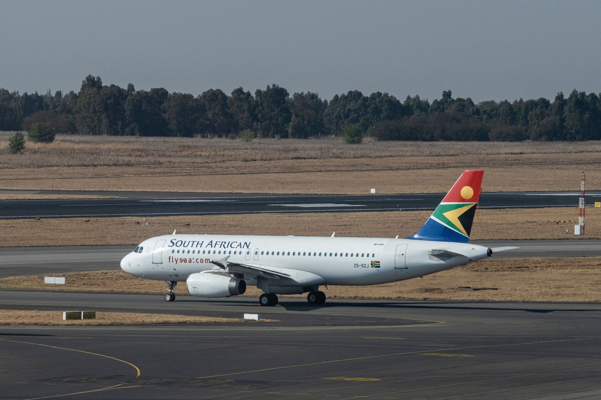 South African Airways, Airbus A320, First Flight