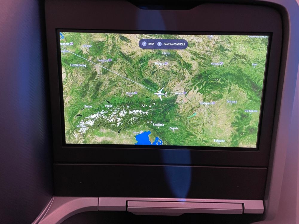 The IFE is touchscreen and was fairly responsive for any command. Photo: Pranjal Pande | Simple Flying