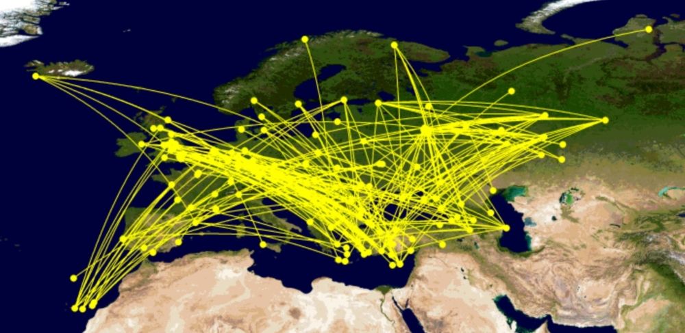 Red-eye routings within Europe