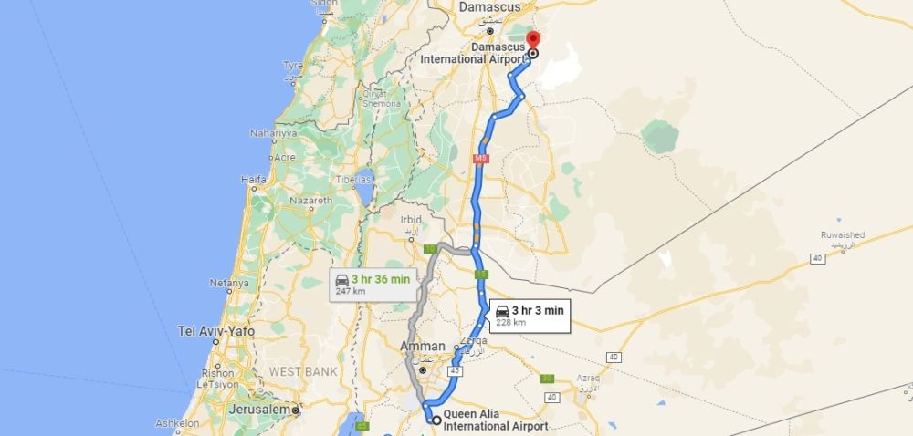 Amman Damascus Route