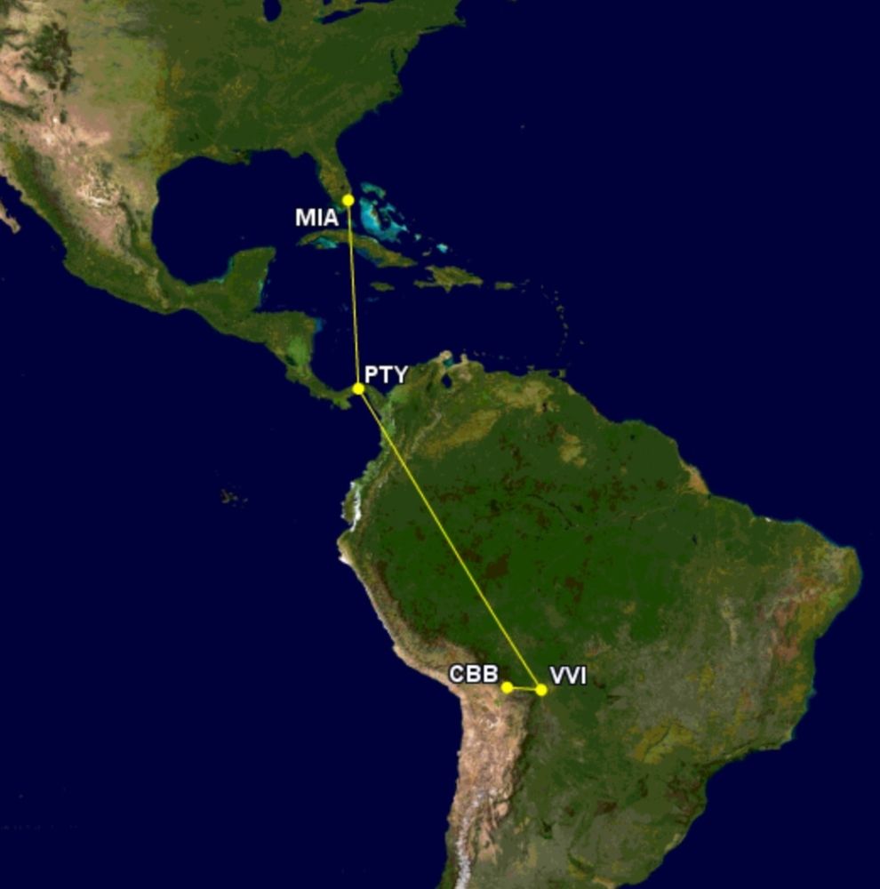 Boliviana 737-300 to Miami