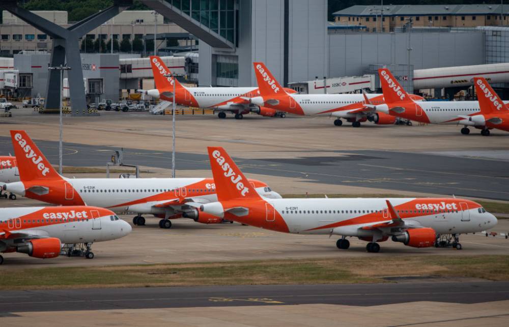 Gatwick Airport has introduced flight caps in July and August, while easyJet has made preemptive cuts to its summer schedule. Photo: Getty Images