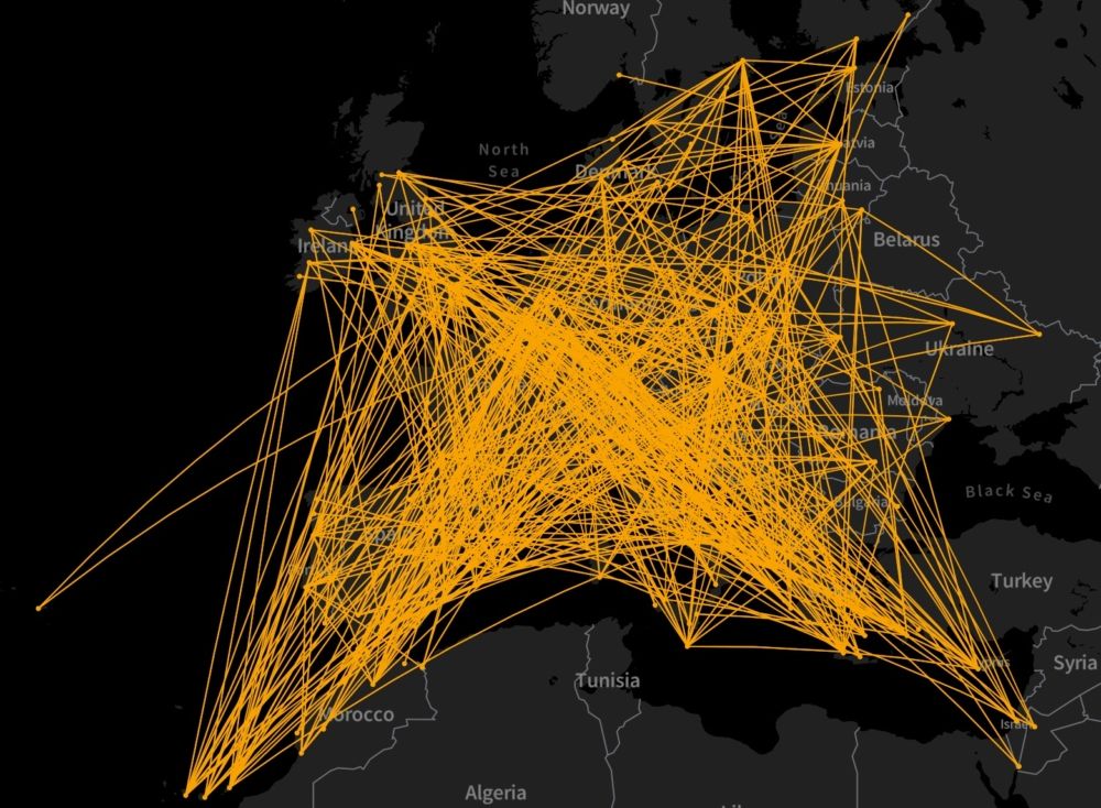 Ryanair Group's October 2021 network