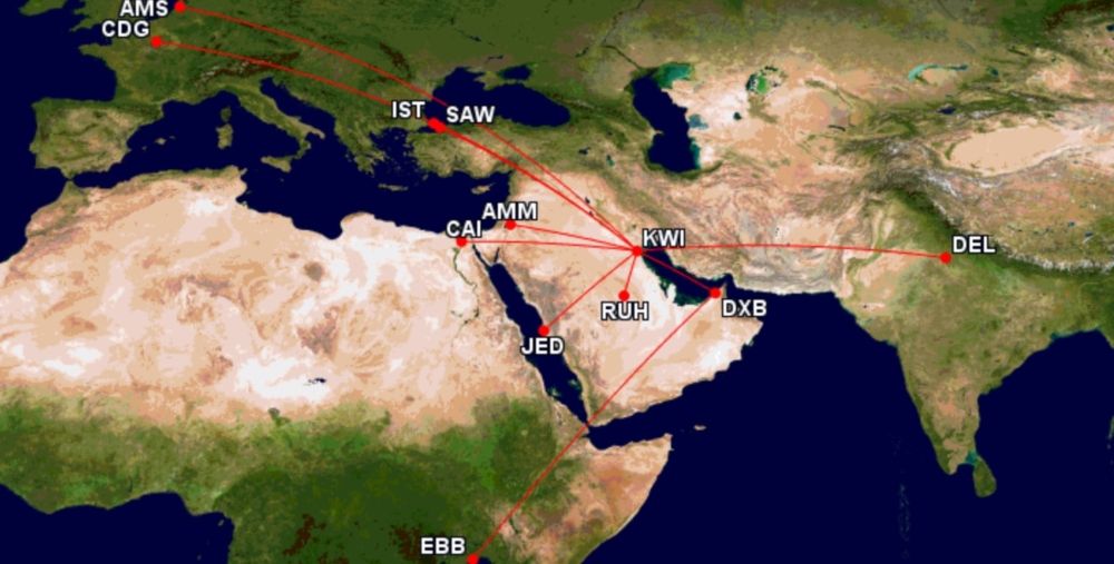 The A330-800 route map Oct 22nd to Dec 31st