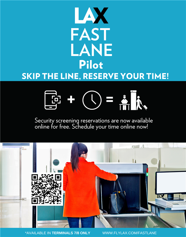 United Will Trial Allowing LAX Passengers To Reserve A Slot For TSA