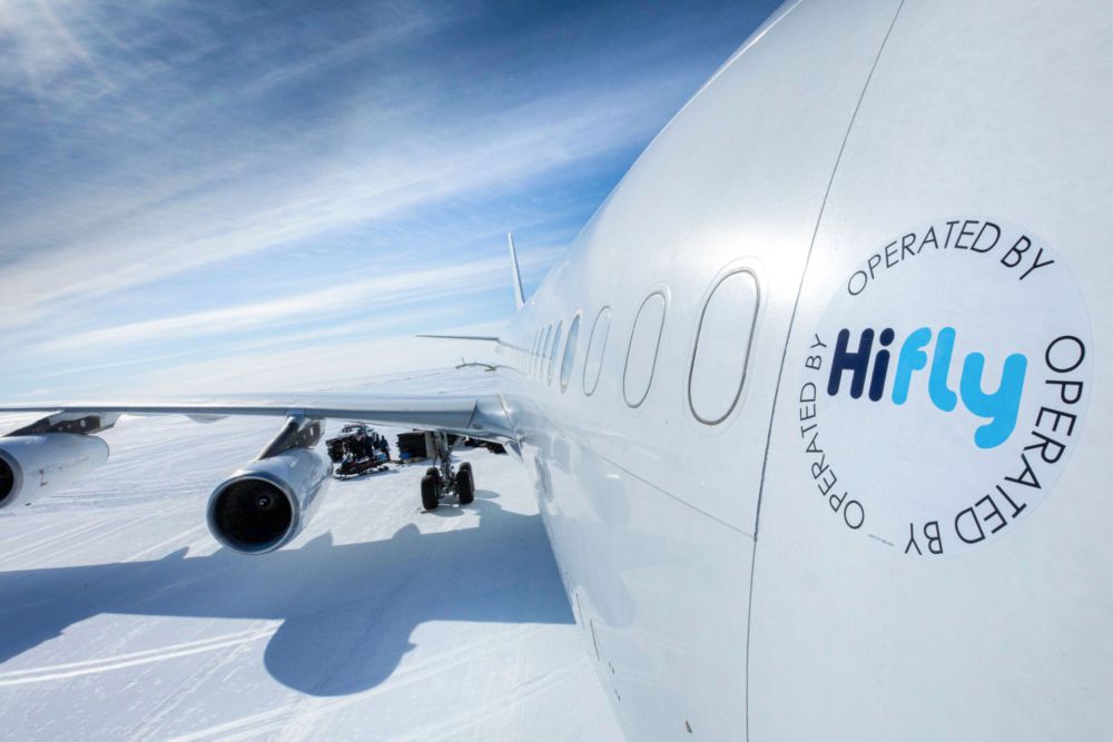 Hi Fly A340 antarctica