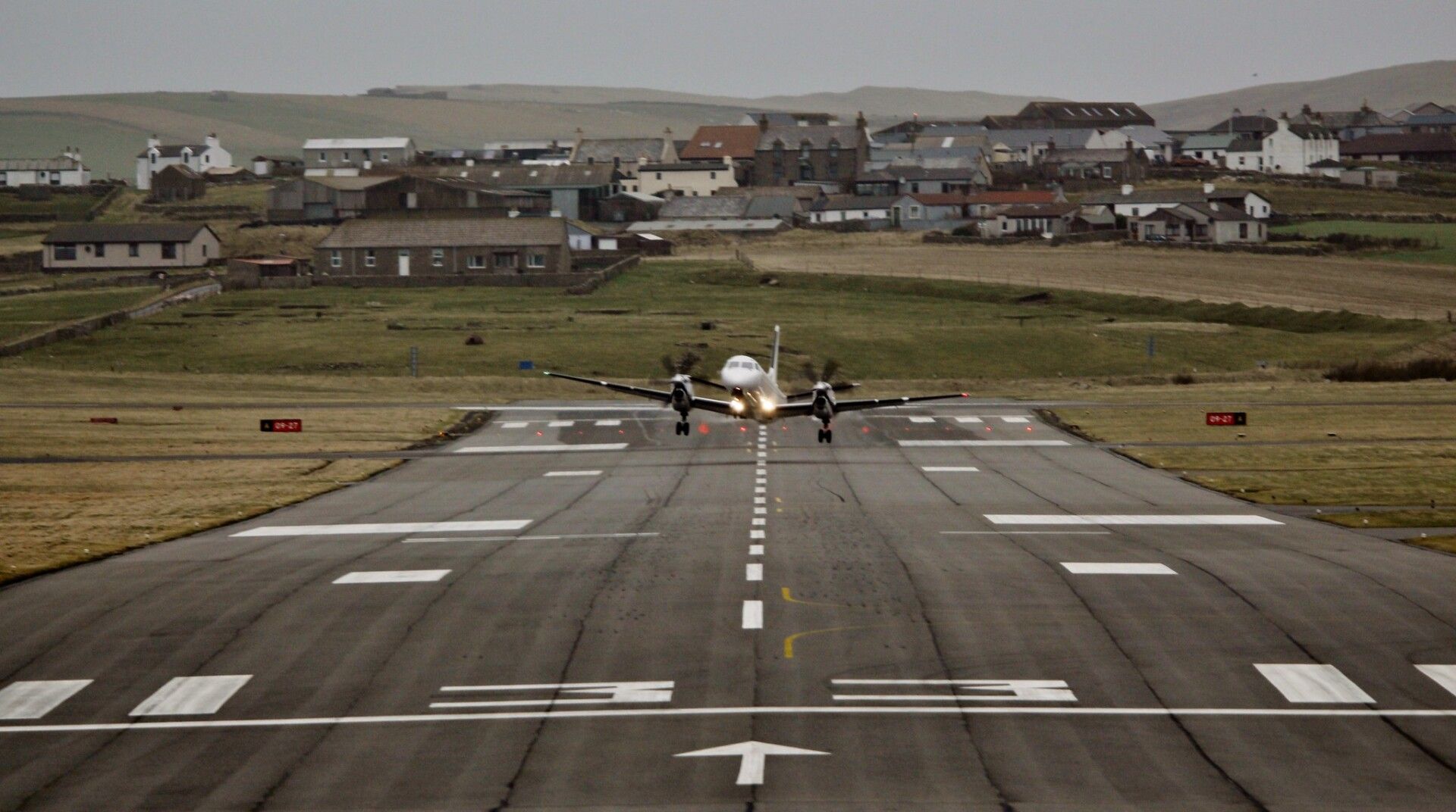 Sumburgh Crosswind Landing