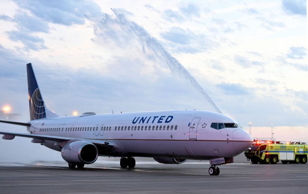 United Airlines Boeing 737 Denver Getty