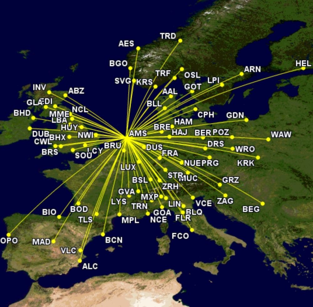 KLM Cityhopper routes this week