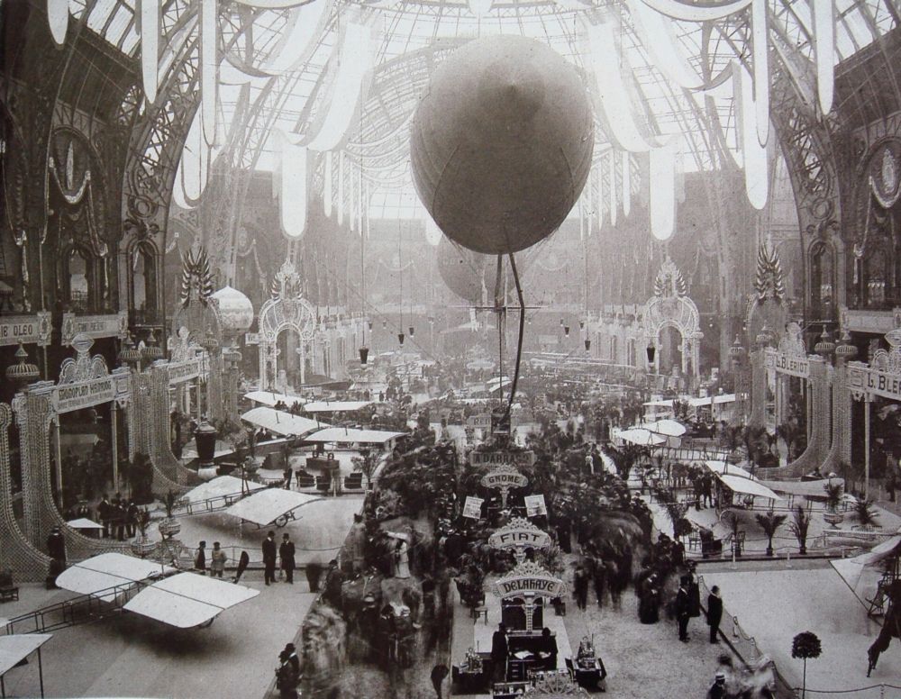 Paris Airshow at the Grand Palais in 1909