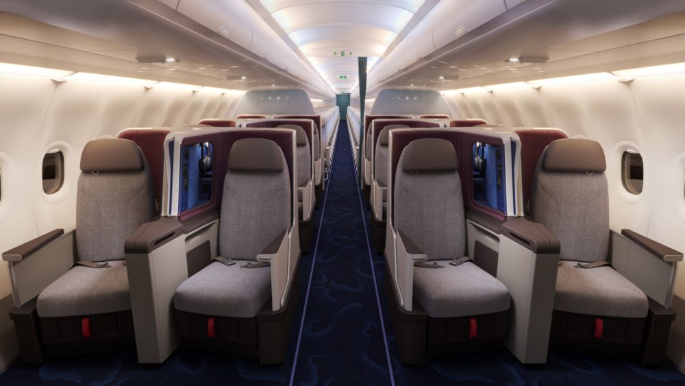 China Airlines A321neo cabin