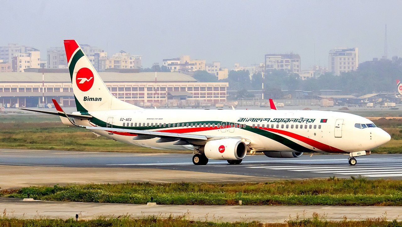Oops Biman Bangladesh 737 Hits 2 Cows Departing Cox Bazar