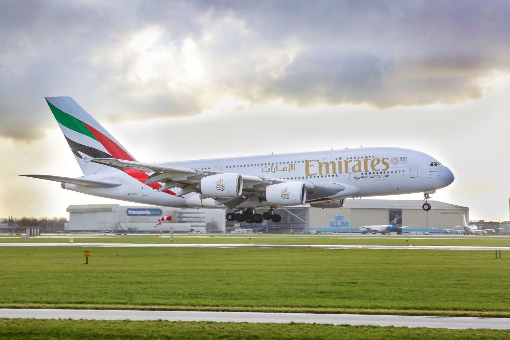 Emirates Airbus A380 Getty