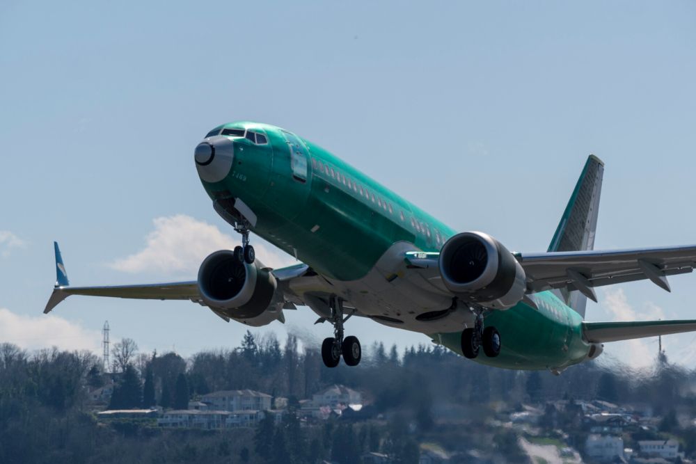 737 MAX Boeing factory livery