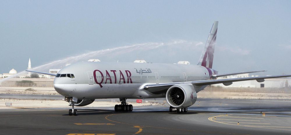Qatar Airways first ever 777 Getty