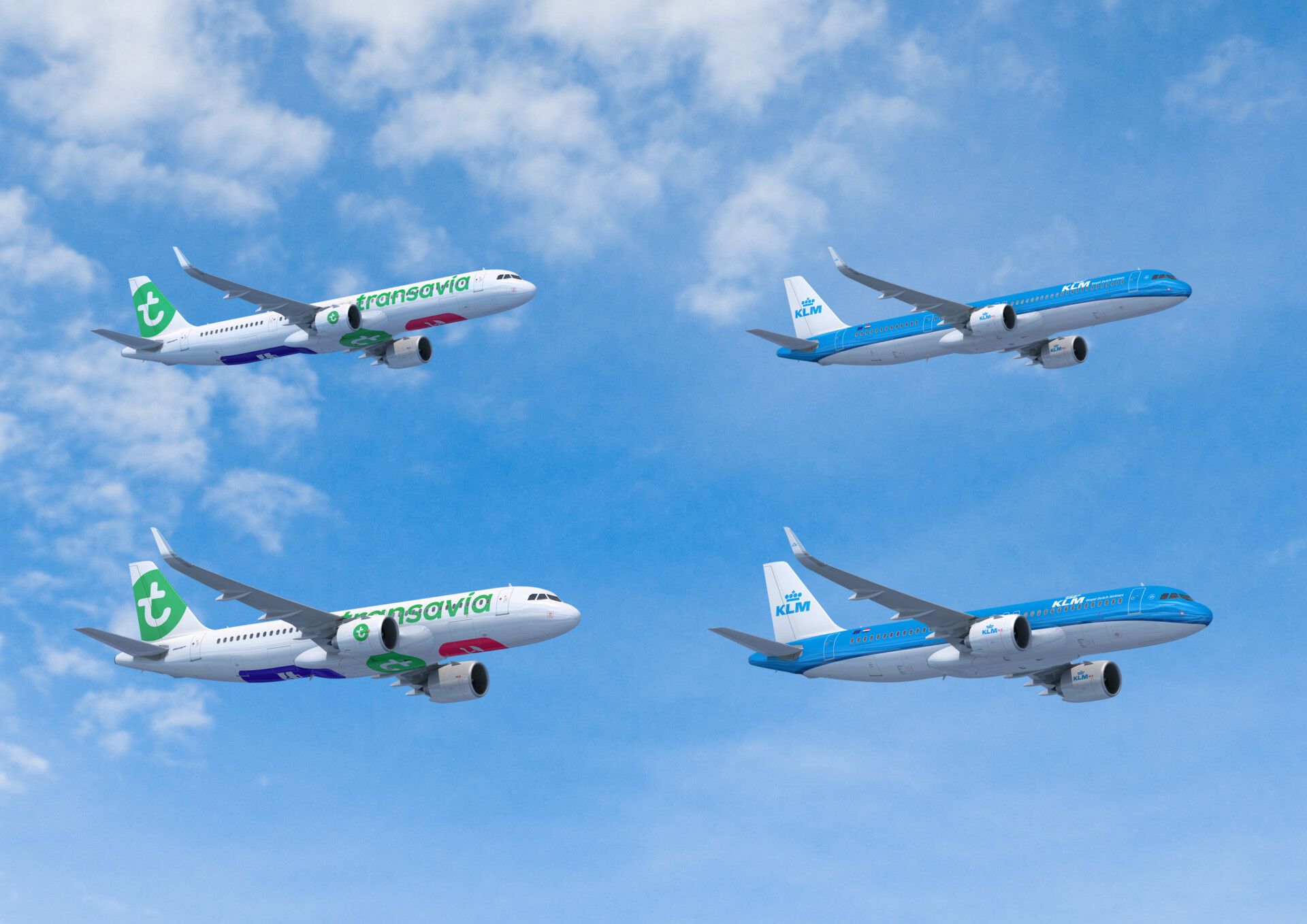 KLM transavia Air France A320neo A321neo A350F