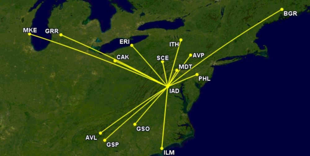 United's route cuts at Washington Dulles