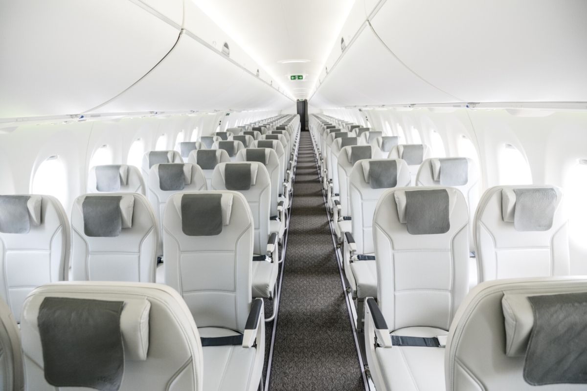 airBaltic A220 cabin
