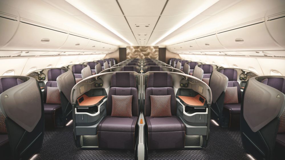 Singapore A380 cabin