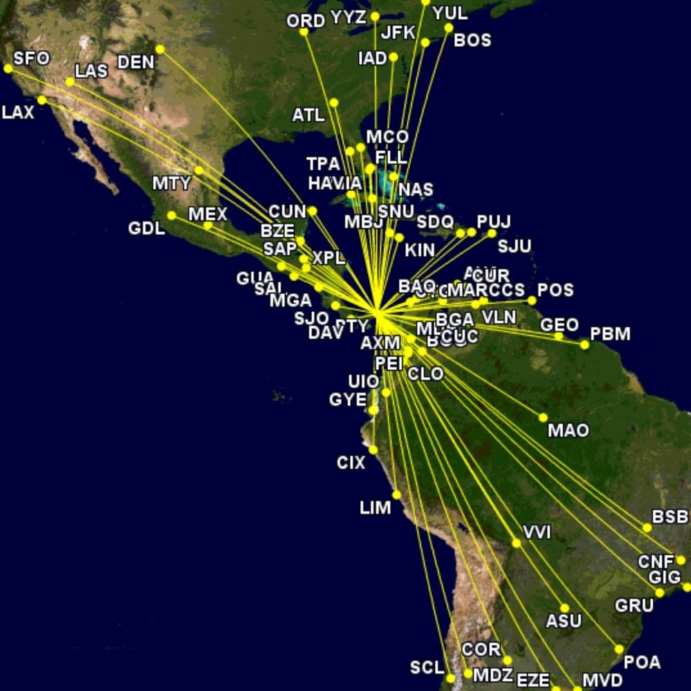 Copa Airlines Destinations Map The King Of Connections: Inside Panama's Copa Airlines