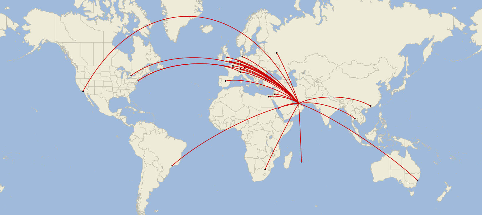 11 Airports Will See 2 Or More Daily Emirates A380 Flights This Month