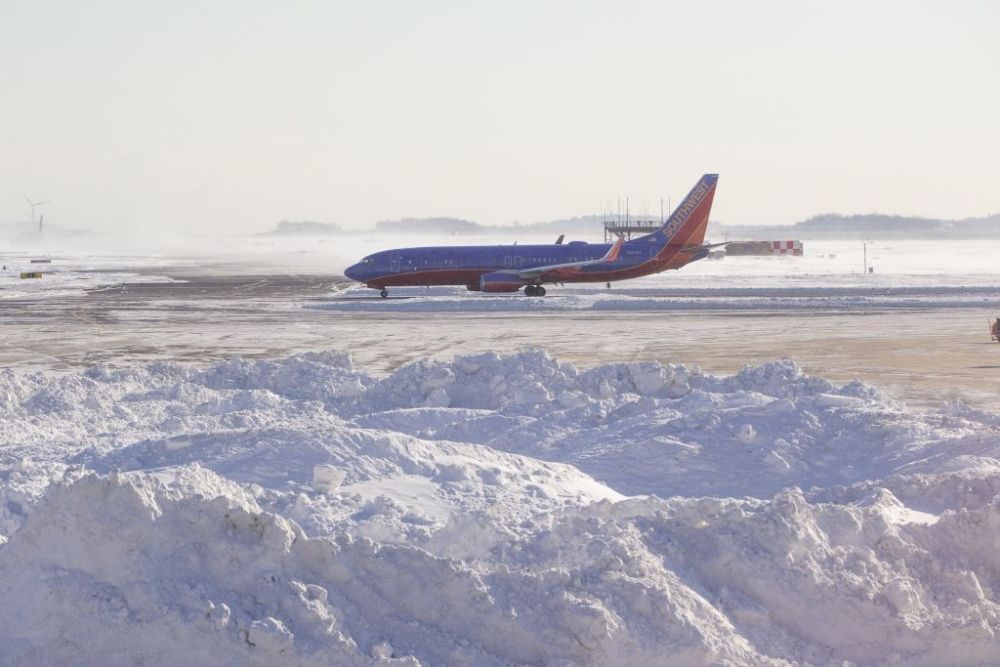 Southwest Airlines Snow Getty