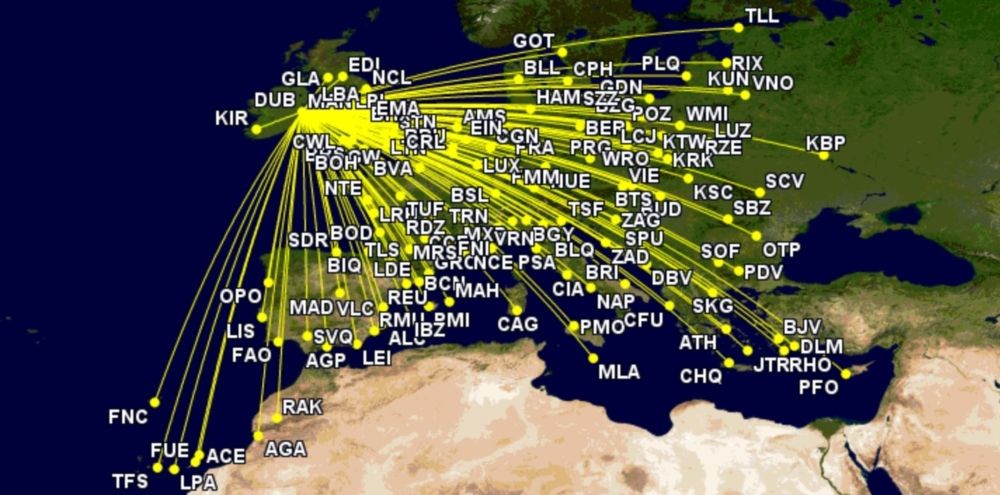 Ryanair's Dublin routes summer 2022