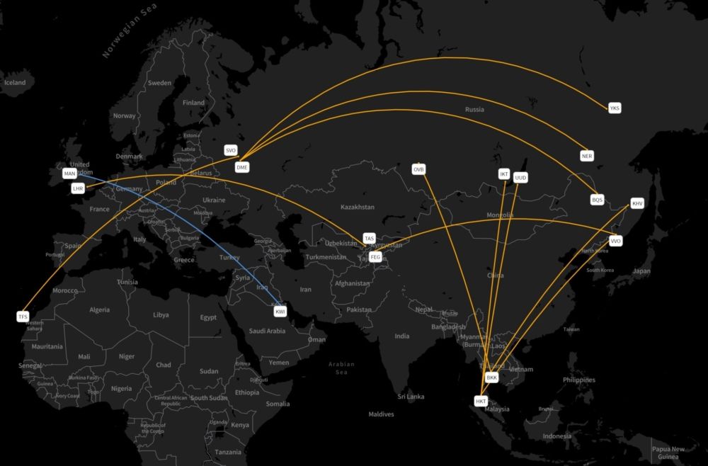 The world's longest non-stop A320neo routes Jan 25th to May 31st, 2022