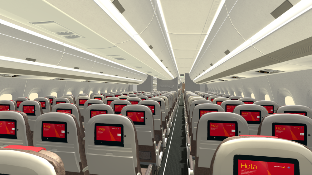Iberia A350 cabin