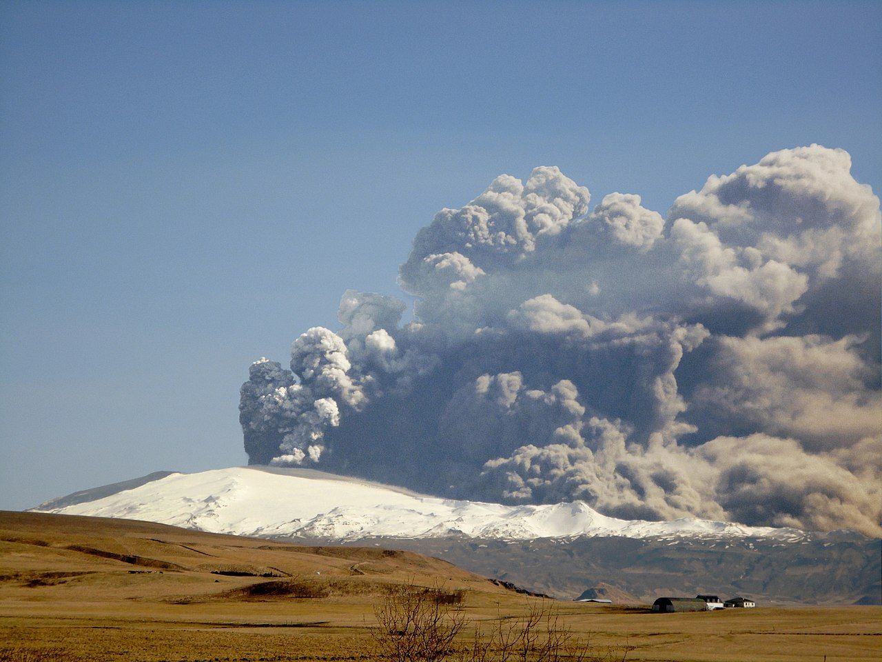 The Eyjafjallajokull volcanic explosion.