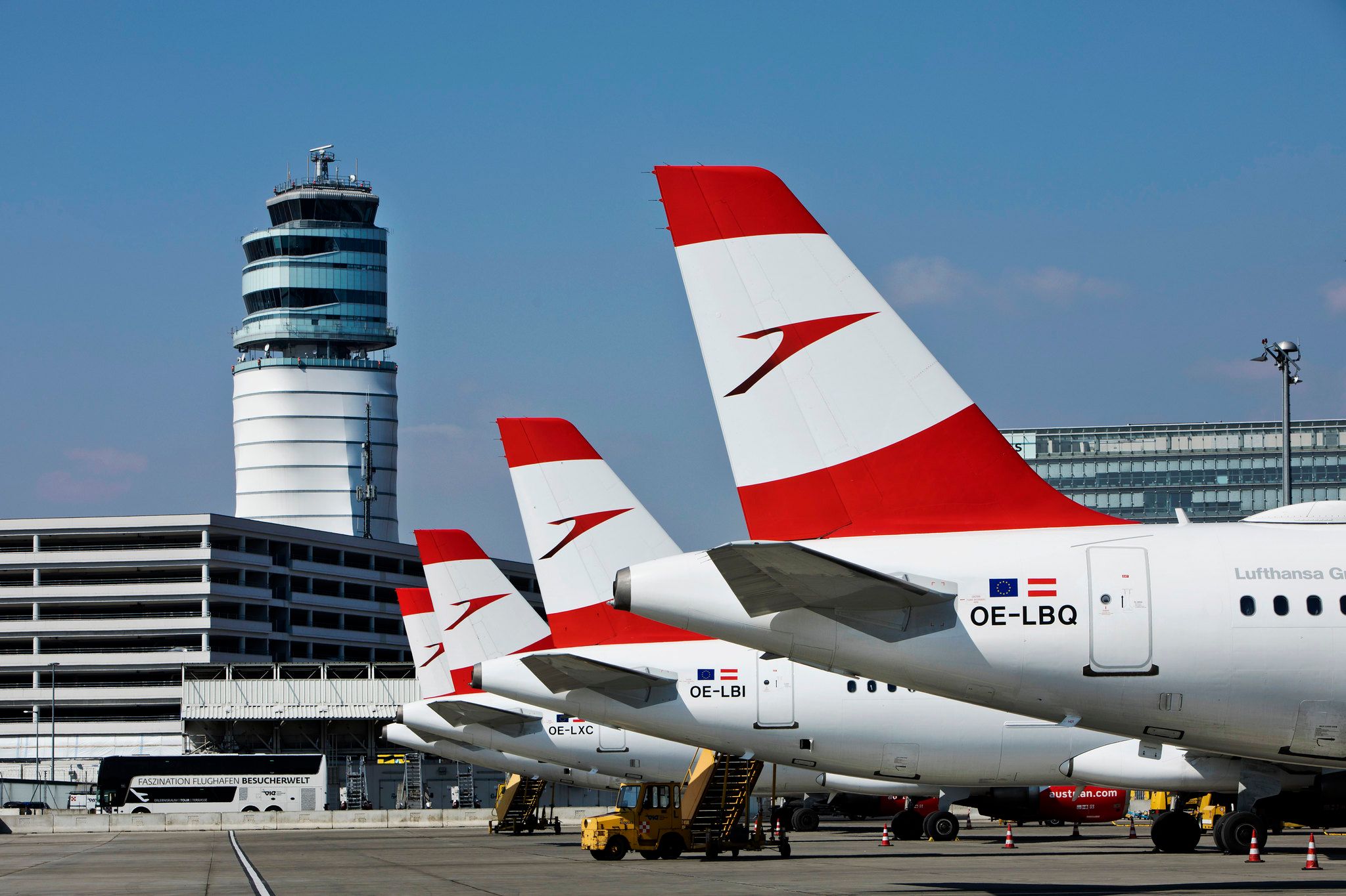 Austrian Airlines Aircraft Tails