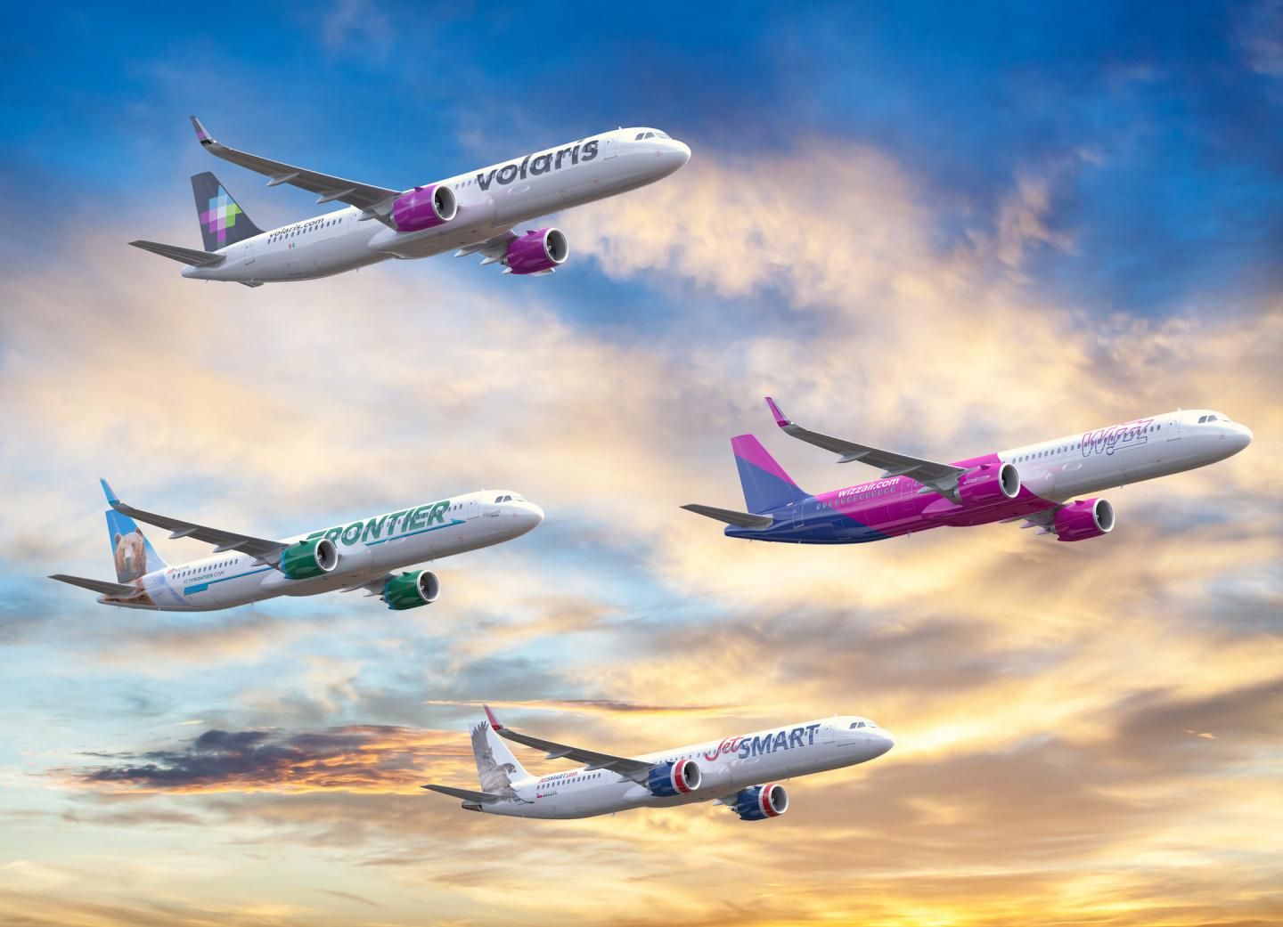 A321neo family-Indigo Partners-VFormationflight-LOWDEF