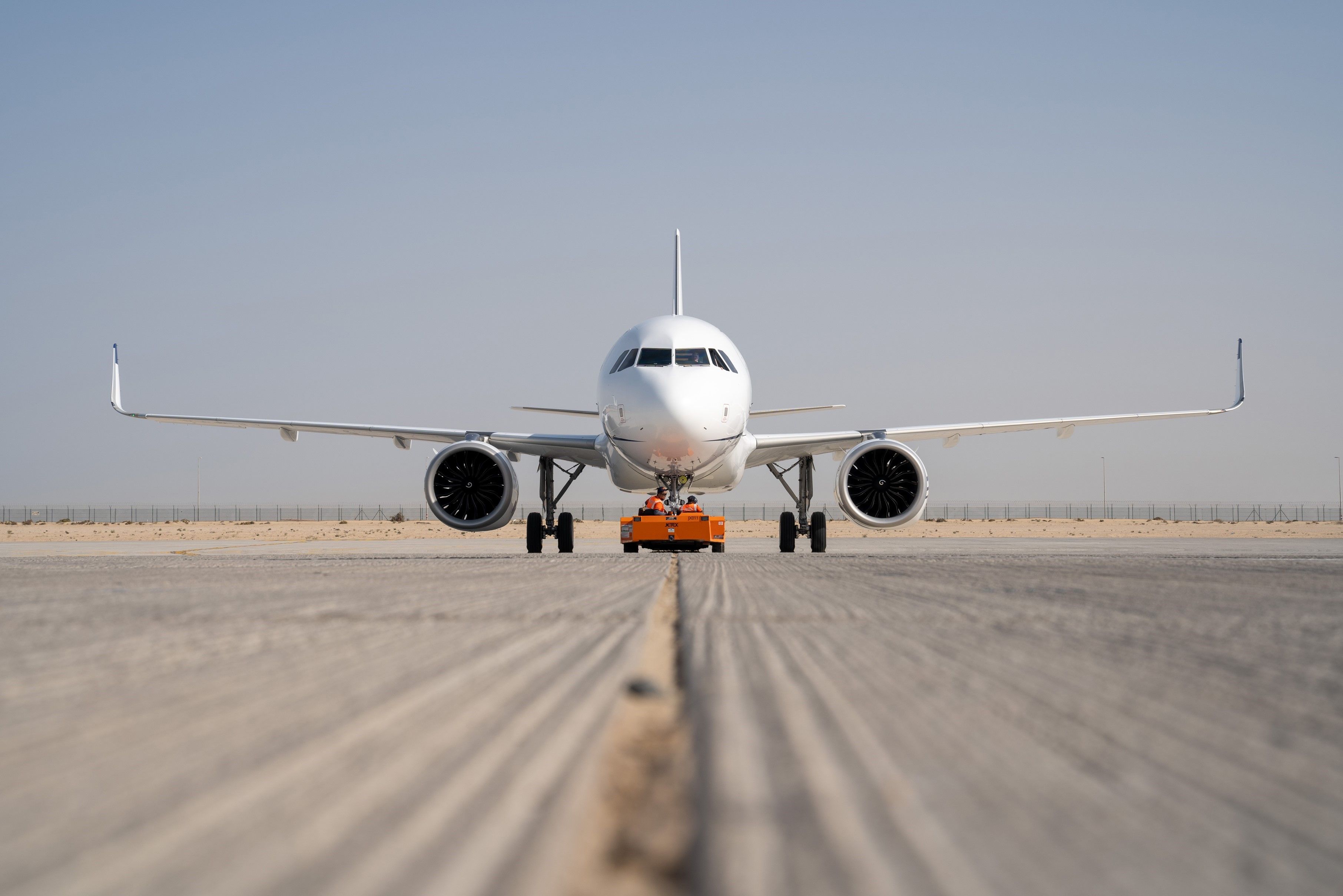 Arrival of Acropolis Aviation ACJ320neo   Dubai Airshow 2021