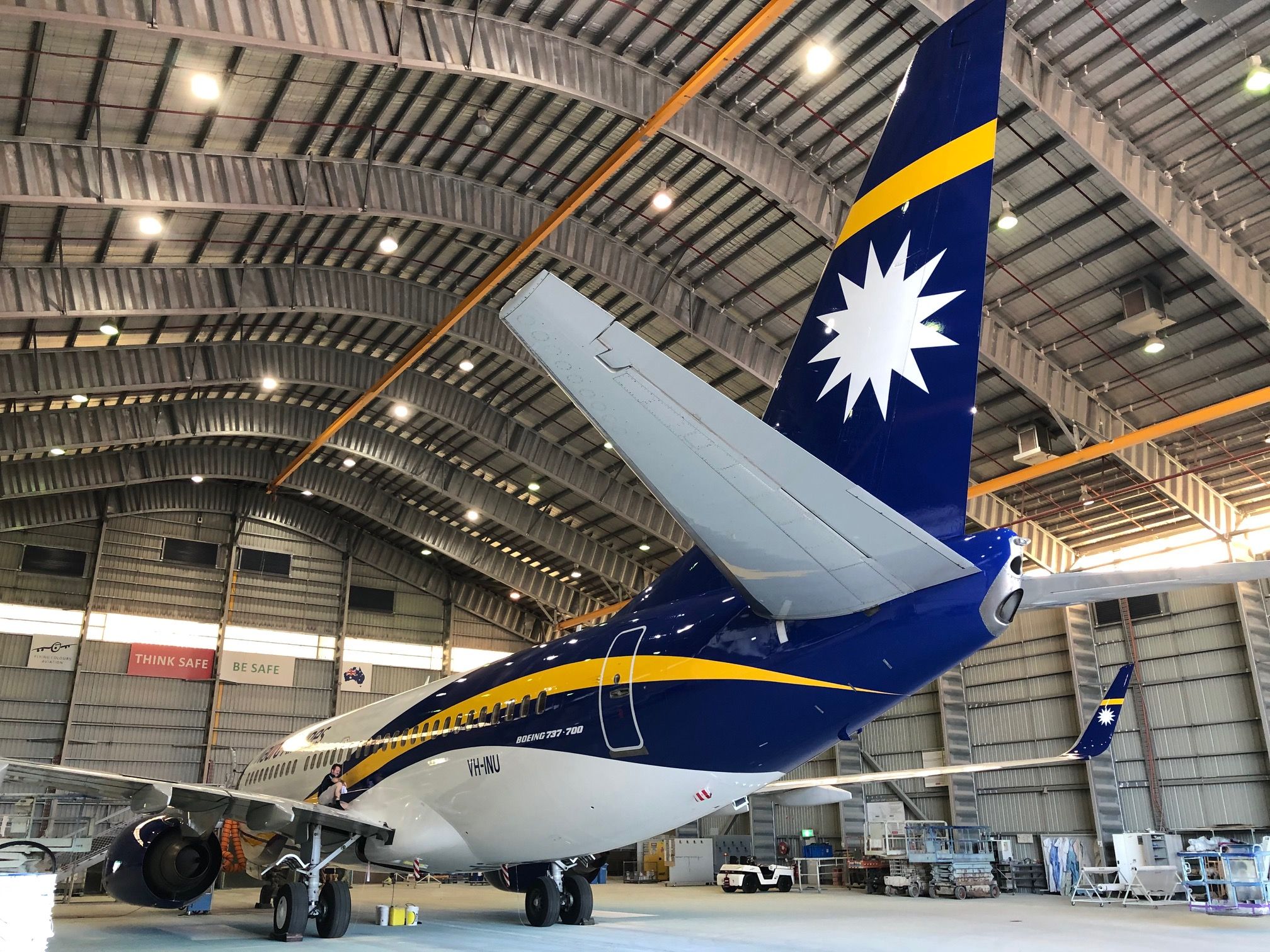Nauru Airlines Boeing 737-700 livery