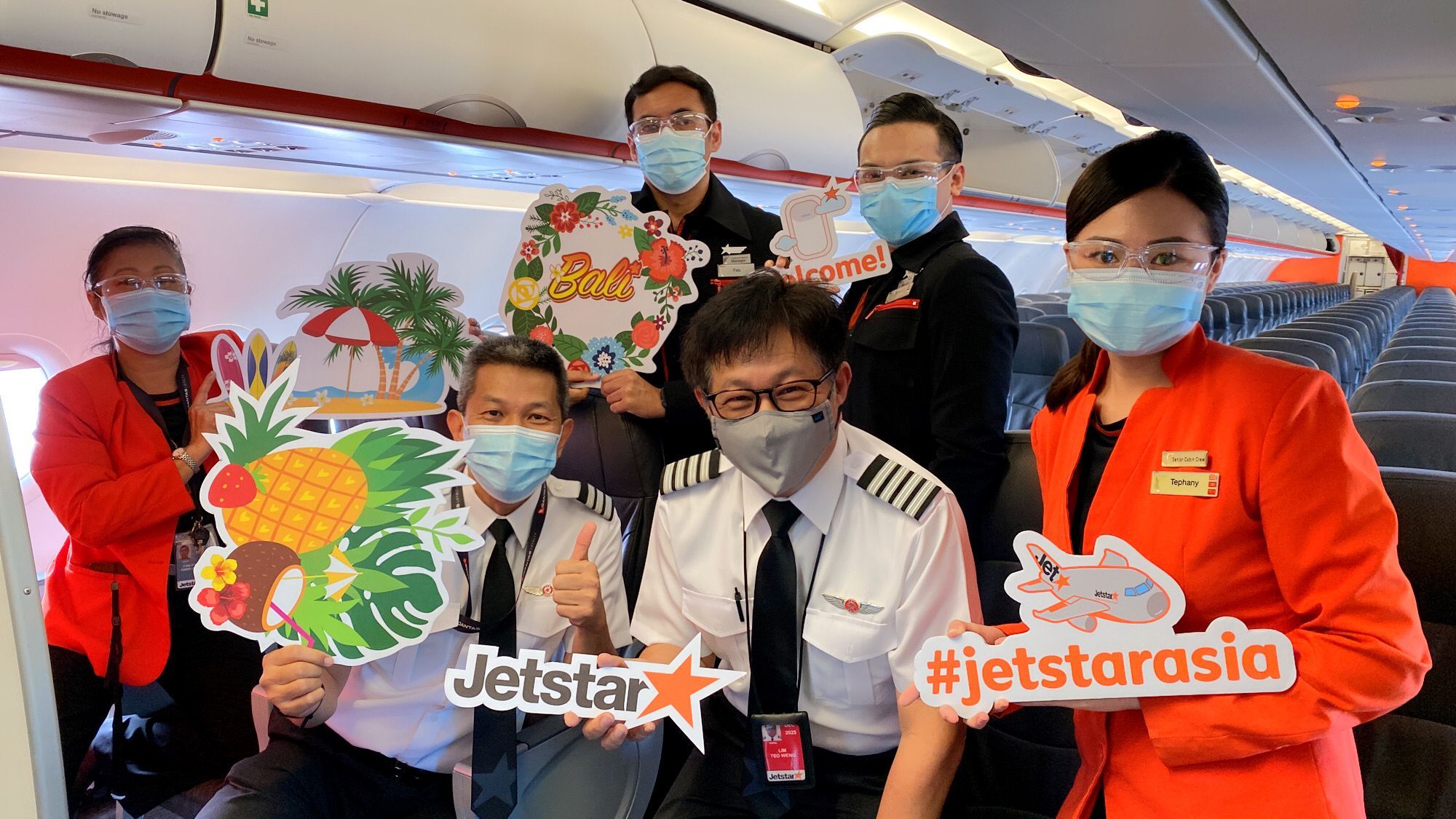 Jetstar crew preparing to welcome Bali passengers 