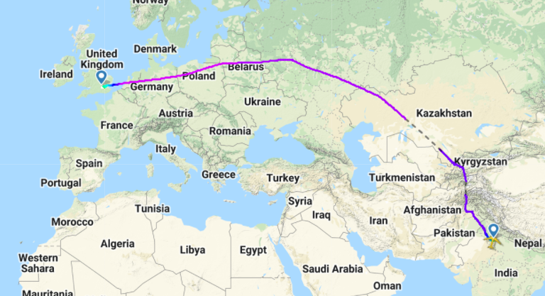 Some Air India Flights To London Still Use Russian Airspace