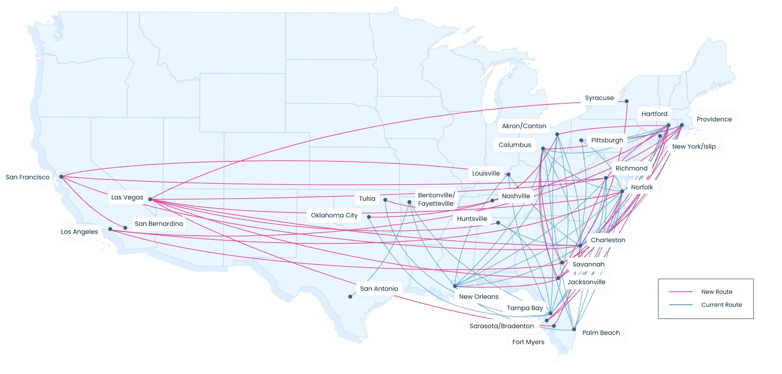 Breeze Airways Route Map Breeze Reveals First Transcontinental Routes In Huge Network Expansion