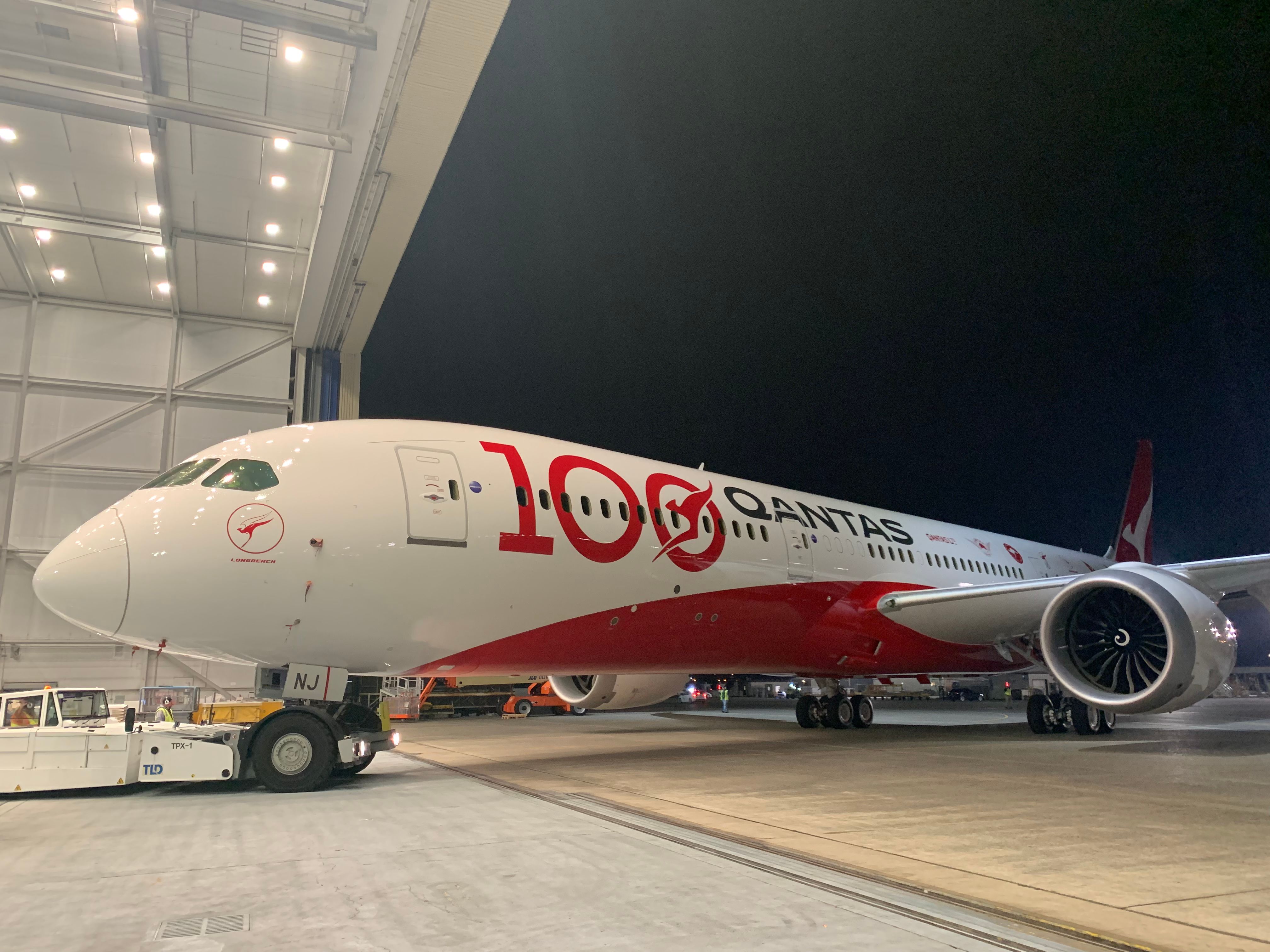 Qantas Boeing 787 100 livery year