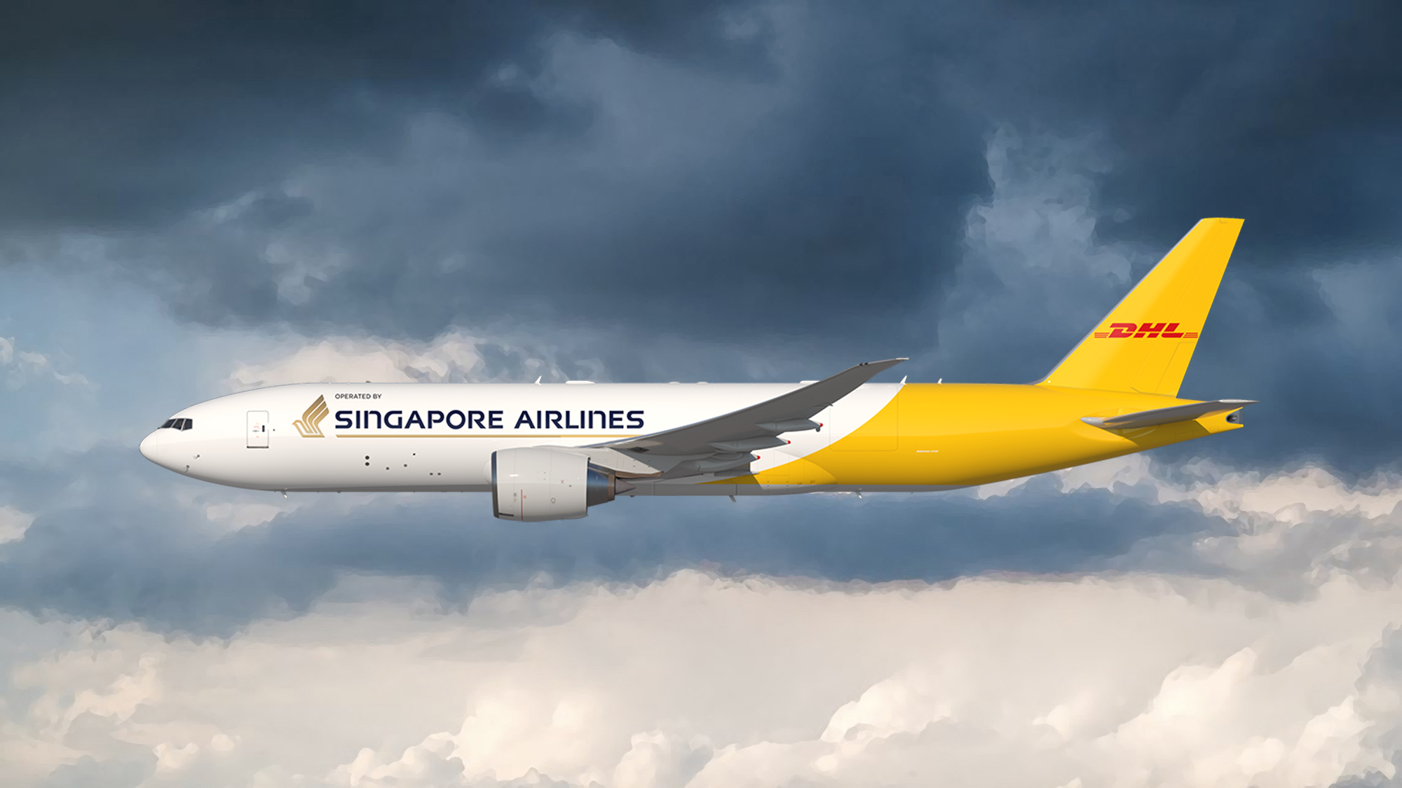 DHL Singapore Airlines 777F