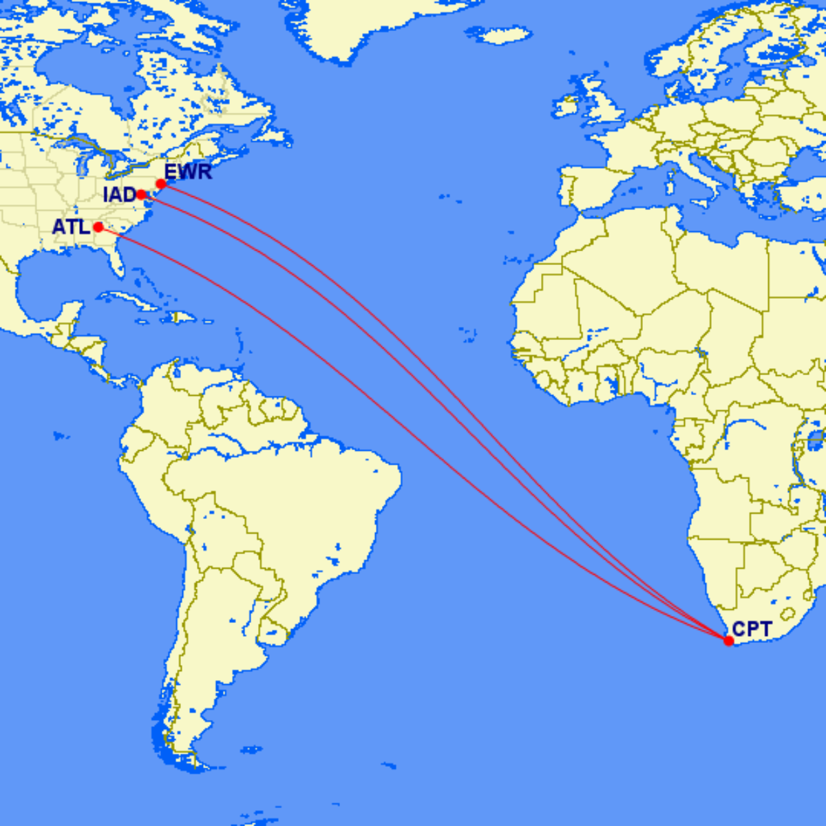 US-South-Africa-Flights