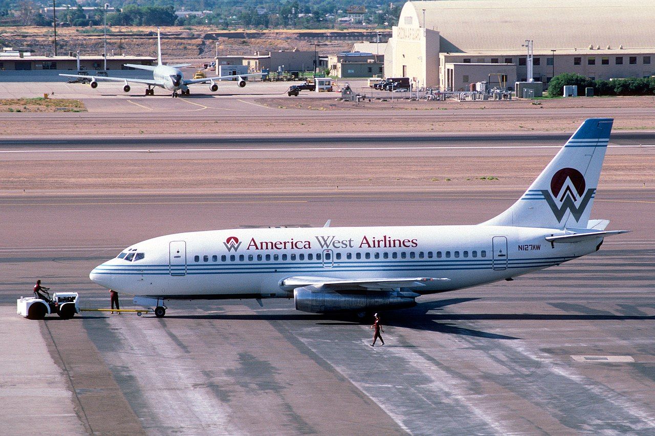 America West Airlines Boeing 737-200 Pushback