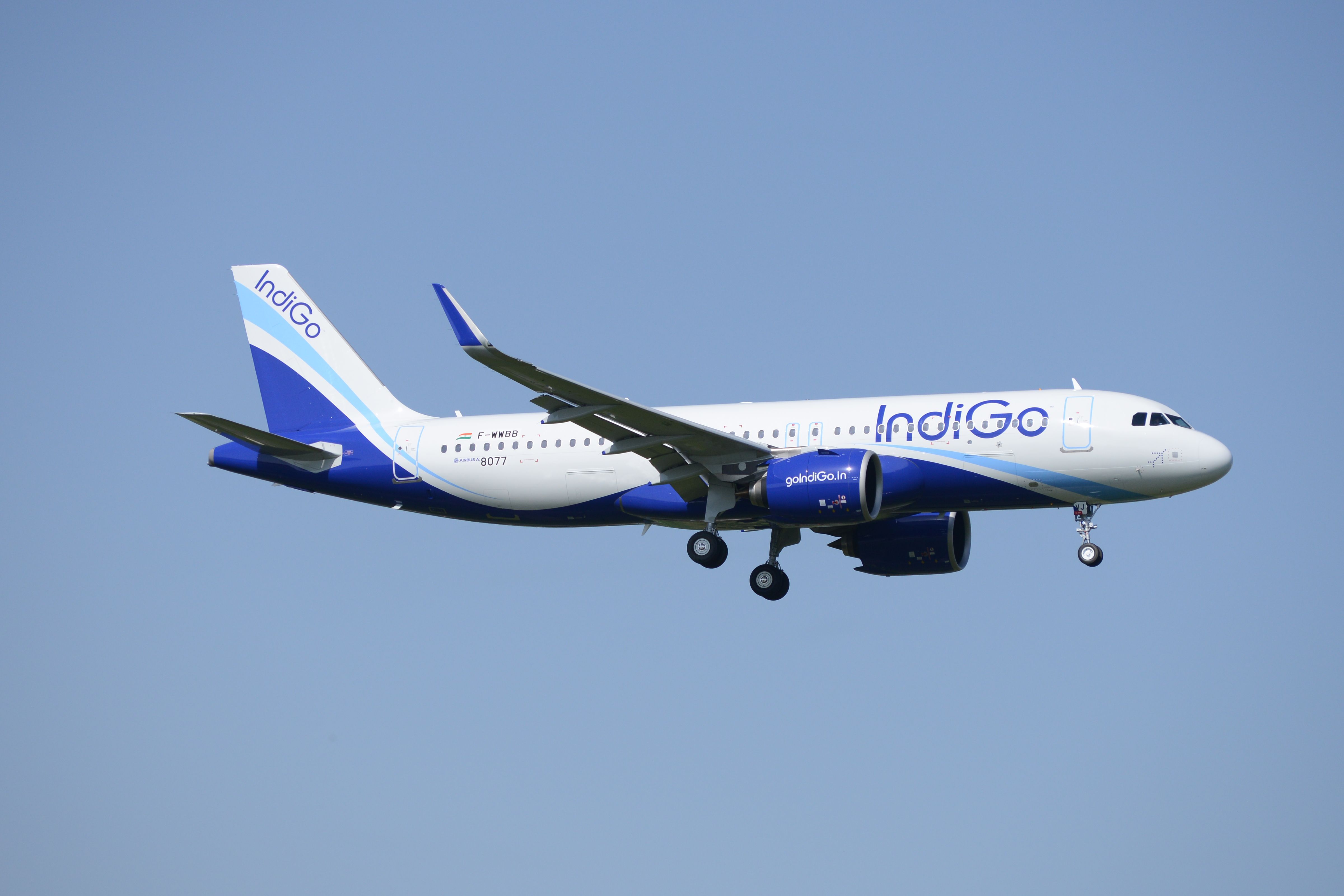 A320neo Indigo MSN8077 landing 