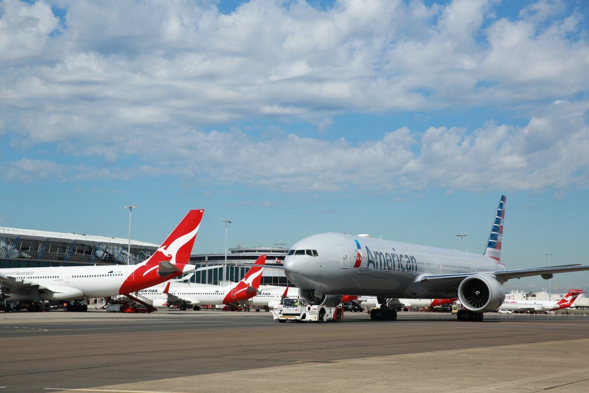American-Airlines Sydney Airport-Qantas