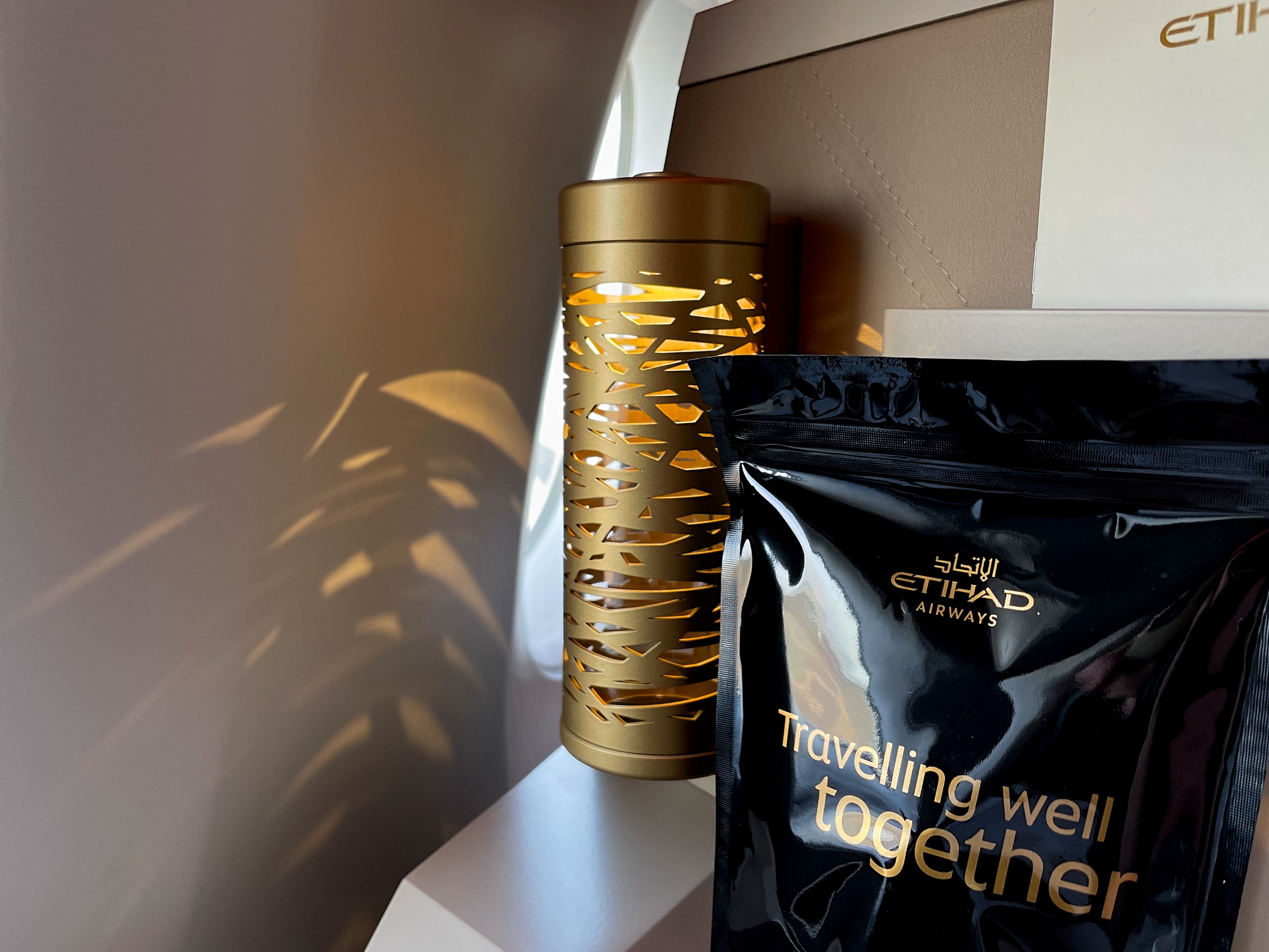 Etihad A350 business cabin wellness pack