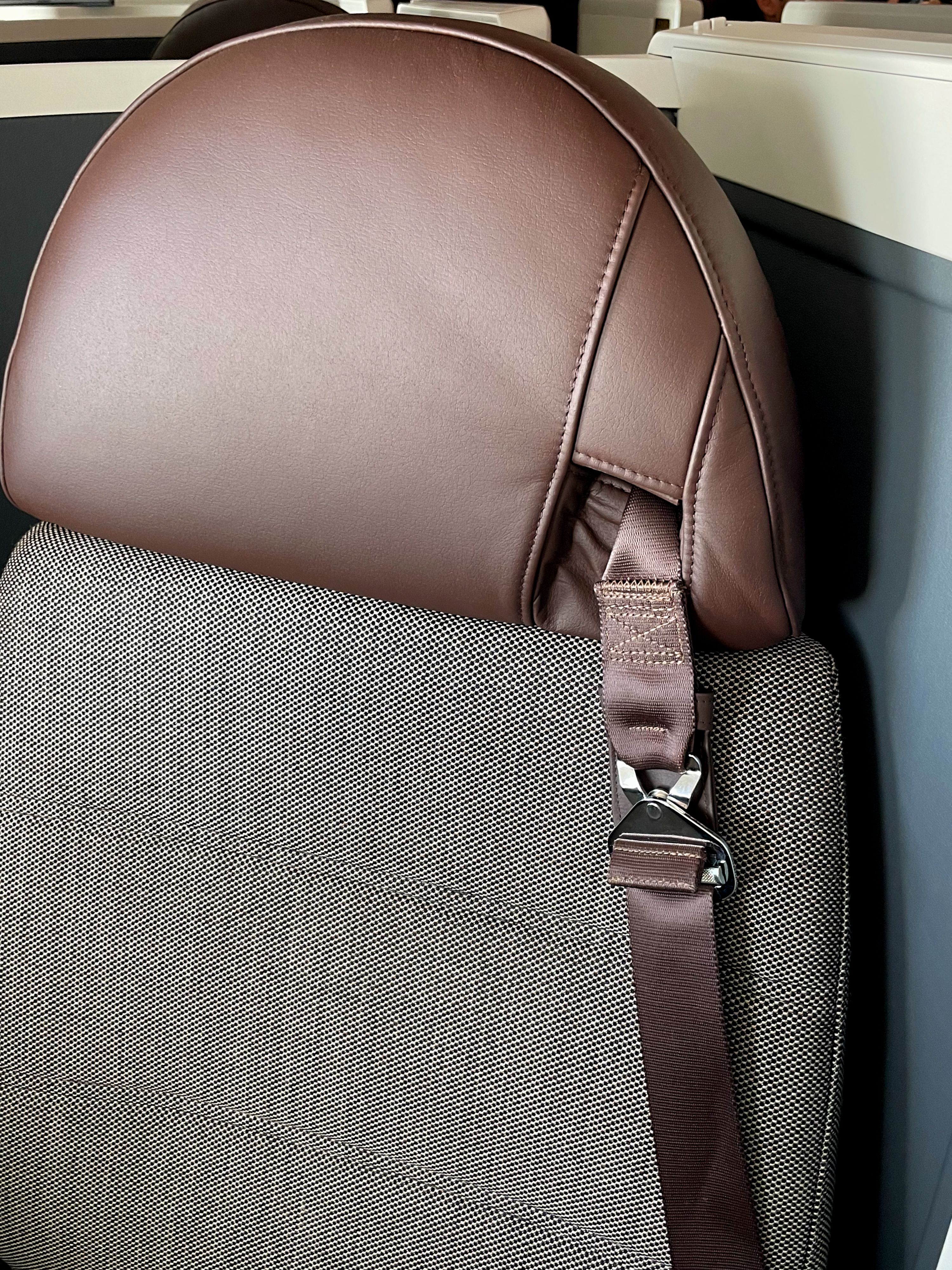 Etihad A350 business seat detail